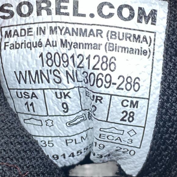 Sorel Women’s Out and About Brown Leather Duck Boot Size US 11 - Picture 10 of 11